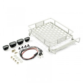 Fastrax Silver Aluminium Luggage Rack W/led Lamps L165mm X W112mm