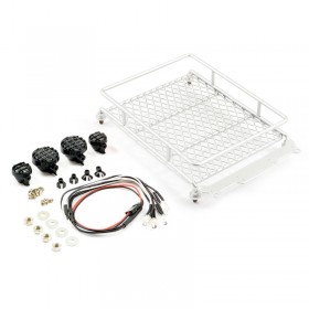 Fastrax Silver Aluminium Luggage Rack W/led Lamps L130mm X W110mm