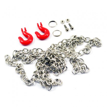 Fastrax Metal Hook & Steel Chain Set 800mm