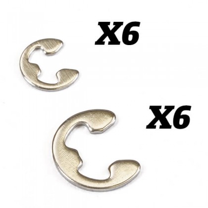 FTX E-clips-2.5mm, 4mm