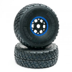 FTX Grand Apache Mounted Wheel & Tyre (pr) - Blue