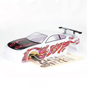 FTX Banzai Pre-Painted Body Shell With Decals & Wing - White