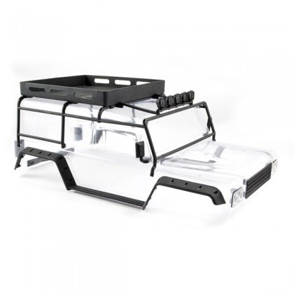 FTX Kanyon Clear Body with Roll Cage, Spotlights & Tray
