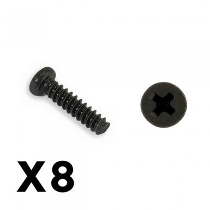 FTX Outback Mini 3.0 Round Head Self Tapping Screw 2x8 (8pc)