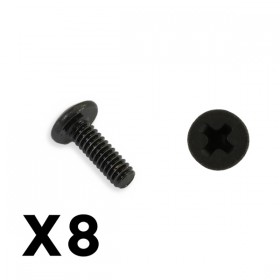 FTX Outback Mini 3.0 Round Head Self Tapping Screw 2x8 (8pc)