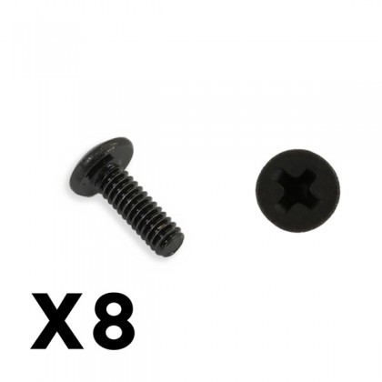 FTX Outback Mini 3.0 Round Head Self Tapping Screw 2x8 (8pc)