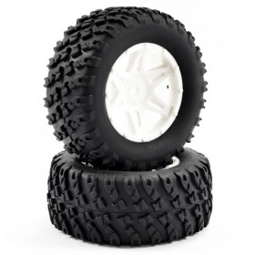 FTX Comet Desert Buggy/SC Rear Mounted Tyre & Wheel White