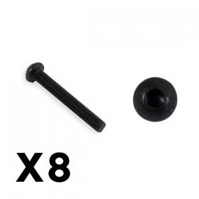 FTX Outback Fury Button Head 3x22mm Hex Screw (8pc)