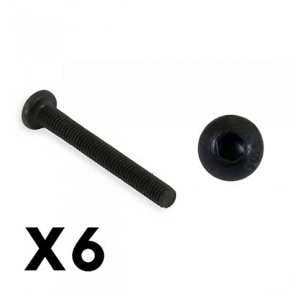 FTX Outback Fury Button Head 3x25mm Hex Screw (8pc)