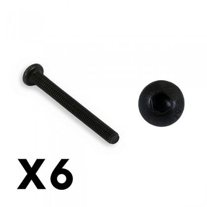 FTX Outback Fury Button Head 3x28mm Hex Screw (8pc)