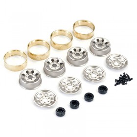 FTX Outback Mini X/XP Steelie W/brass Inner Bead 1.2" Wheels