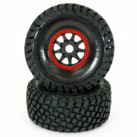 FTX DR8 Wheel/Tyre Pair (Red)