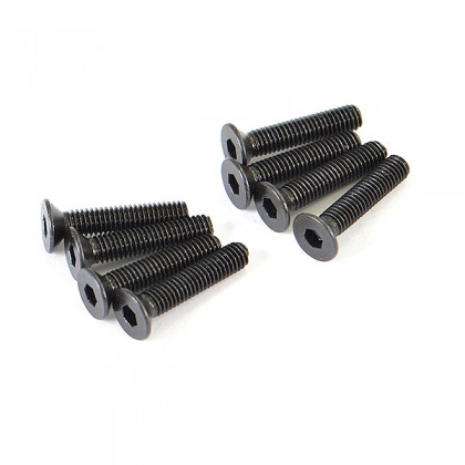 FTX Flat Head Screw M3 X 15mm (8pc)