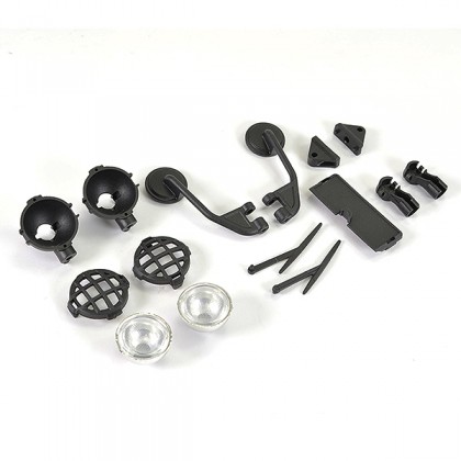 FTX Texan 1/10 Moulded Mirrors, Spot Light & Wipers