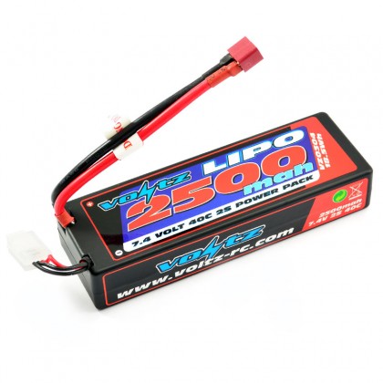 Voltz 2500mah Hard Case 7.4v 30c Lipo Stick Pack